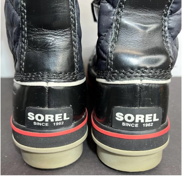 Sorel Womens Tofino Winter Boot Tall Black/Red NL2191-010 Size 8 12” Superb! - Picture 6 of 10
